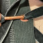 Betsey Johnson Performance Long Sleeve Velour Sweatshirt Top Hunter Green Large Photo 5