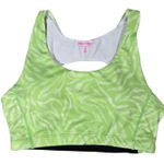 Juicy Couture Sport Voltage Green Z-Pop Workout Sports Bra M Photo 0