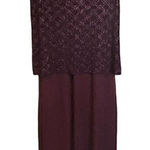 Alex Evenings Alex‎ Evenings Dress Women's Size 10 Maxi Sparkles Wedding Guest Purple Photo 0