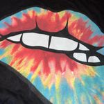 rainbow lips tee Black Photo 1