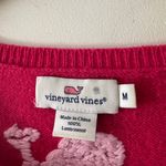 Vineyard Vines Pink Fuchsia 100% Lambswool Knit Sweater Embroidered Whale Photo 3