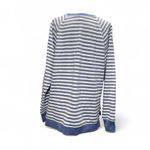 Maeve Anthropologie Long Sleeve Blue Striped Tunic Top Womens Size L Photo 3