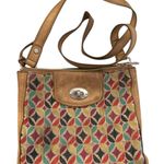 Fossil  Tan Leather Crossbody Bag Boho Messenger Purse Vintage Adjustable Strap Photo 0