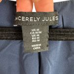 Sincerely Jules  Navy Blue Square Neck Sleeveless Button Up Mini Dress Size M Photo 3