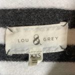 Lou & grey  charcoal stripe soft plush hoodie XXS Photo 3