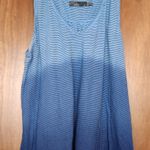 prAna  Woman’s Striped Ombré Blue Casual Tank Top Size Medium Photo 1