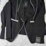 Stoosh  Black Blazer with white contrast piping Photo 10
