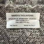 Nardi & Tagliaferri‎ Sweater Womens One Size Tan Gray Poncho Cheetah Classic Photo 6