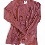Lacoste red and white striped cardigan size xxs size 34 Photo 0
