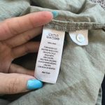 Nicole Miller 100% linen Vneck Cap sleeve Boxy Top Blouse Shirt Photo 3