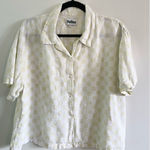 Holiday by Emma Mullholland Linen Checkered Top Size L Photo 0