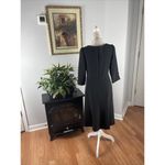 JODIFL Juleh Juleh Animal Print Sheath Dress 10 Wool Silk Square Neckline Flare Dress Photo 4