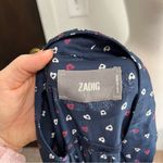 Zadig & Voltaire Ramia Heart Printed Button Navy Shirt Dress Womens Size Medium Photo 10