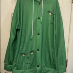 Grinch Face Ribbed Hoodie – Size L, NWT, Green with Drawstring Hood Size L Photo 0