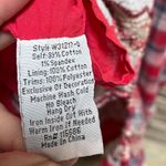 Johnny Was  Nadia Peasant Tank Dress Plaid Red Embroidered Boho Sleeveless Large Photo 8