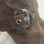 Geox  Respira Suade Brown Buckle Heel Ankle Boots EU 39 US9 Photo 1