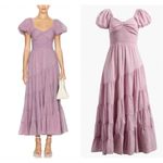 Free People  NWT Puff Sleeve Sundrenched Maxi Dress in Dawn Pink Size XS Photo 1