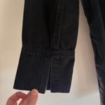 Madewell NWT  XS Patch Pocket Denim Popover Mini Dress in Black NO125 Shirtdress Photo 8