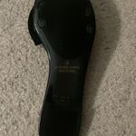 Liliana NWOT Black sole and Silver Studded Bow  Sandals Photo 3