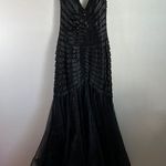 EUC May Queen Black Sequin Mermaid Prom Party Dress sz M/10 Size M Photo 1