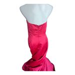 Alfred Angelo Womens Red Strapless Bridesmaid Dress Evening Gown 7055 Sz 8 2012 Photo 2