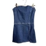 Free People NEW  x SER.O.YA Leighton Dress Denim Micro Mini Size Small Photo 4