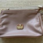 VALENTINA ITALIA Triple Compartment Leather Tan Brown With Beige‎ Interior Photo 0