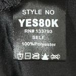 POL Black Crushed Velvet Gothic Boho Top Size Small Blouse Aesthetic Trendy Photo 5