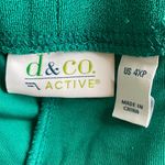 DENIM & CO ACTIVE NWOT Green Textured Knit Pull On Terry Shorts Size 4XP Pockets Photo 3