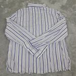 Victoria's Secret Striped Long Sleeve Pajama Top Button Front Women's Size Med Photo 7