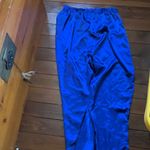 Victoria's Secret Vintage 80s Victoria’s Secret Gold Label Satin Dark Blue Pajama Pants Sz. S Photo 4