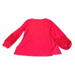 Dennis Basso  Pink Top with Embroidered Sleeves Photo 3