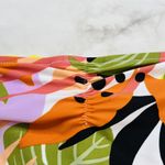 Bar III Women's Swim Green Boho Tropical-Print Ruched Bikini Bottom Size M New Photo 5