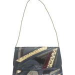 Vintage 70’s: Varon 𐮛 Snakeskin Patchwork Convertible Clutch Bag 𐮛 Midnight Photo 12