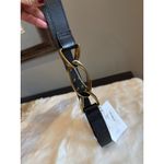 frame denim  Triple Twist Chain Leather Belt Black Womens Size Small Photo 3