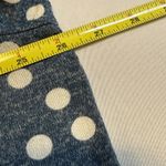 Lane Bryant  Blue White Polka Dot Sweater‎ Long Sleeves V Neck Women's Cozy 22/24 Photo 3