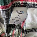 Croft & Barrow  Christmas Red Plaid Long Sleeve Pajama Set SIZE S Photo 4