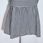 Arizona Jeans Arizona Black and White Gingham Top with Floral Embroidery NWT Size 2XL Photo 4