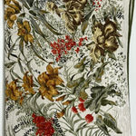 Versace Gianni 100% Silk Cream Green Silk Abstract Floral Print Scarf W34”XL34” Photo 1