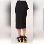 ZARA COLLECTION NWT KNOTTED MIDI SKIRT LIMITED EDITION BLACK REF 8253/722 party Photo 3