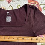 All In Motion  size small pullover long sleeve tight fit cropped active top shiny Photo 3