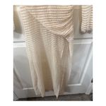 Fore Fly Me Out Cream Plunging Neckline Crochet Maxi Dress, S Photo 6