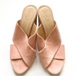 Club Monaco suede pink with braided jute heels NEW Photo 1