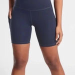 Athleta  Ultimate Stash Pocket Black Biker Shorts 7 IN Photo 0