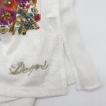 Desigual  Womens Top Small Long Sleeve Boho Festival Mandala Sheer Back Artsy‎ Photo 9