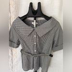 Molly Bracken 2 for $15 Lili Sidonio belted short sleeve pendulum open shoulder + collar Sz S Photo 6