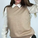 Brooks Brothers Vintage  Pure Merino Wool Sweater Vest in Tan | Size XL Photo 0