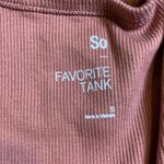 SO DUSTY PINK BASIC HENLEY CROP TOP FAVORITE TANK Photo 1