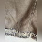 Hilary Radley Tan Taupe Faux Suede Fur Trimmed Sherpa Lined Zip Up Jacket XL Photo 7
