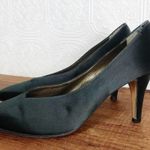 YSL YVES SAINT LAURENT Vintage 90s Satin Stiletto Pumps Photo 7